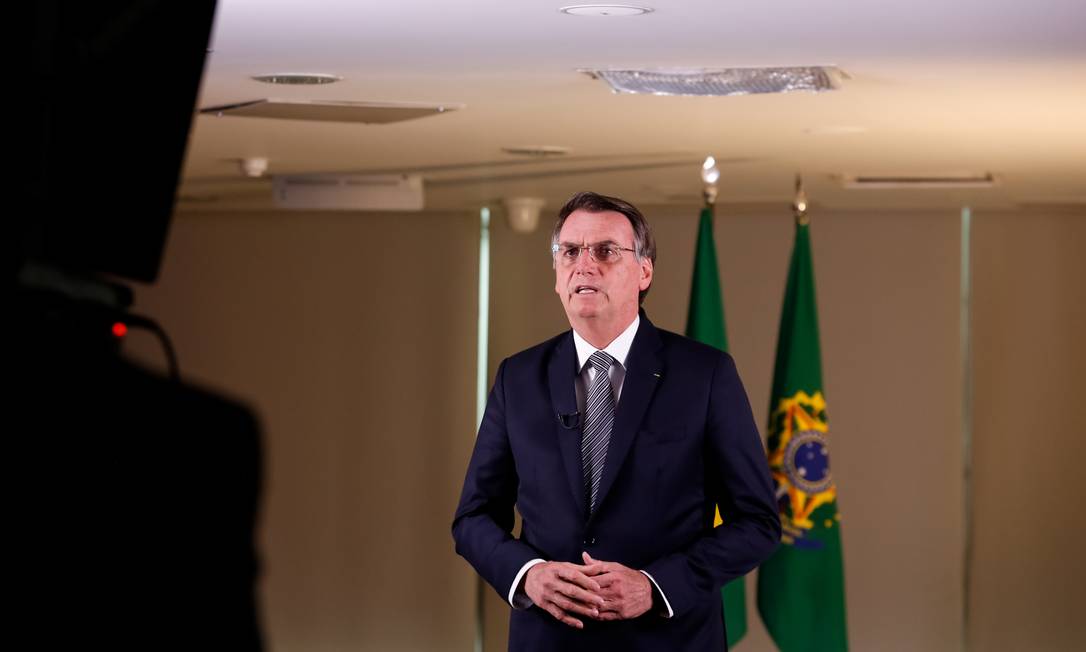 (Brasília - DF, 23/08/2019) Pronunciamento do Presidente da República, Jair Bolsonaro.
Foto: Carolina Antunes/PR Foto: Agência O Globo