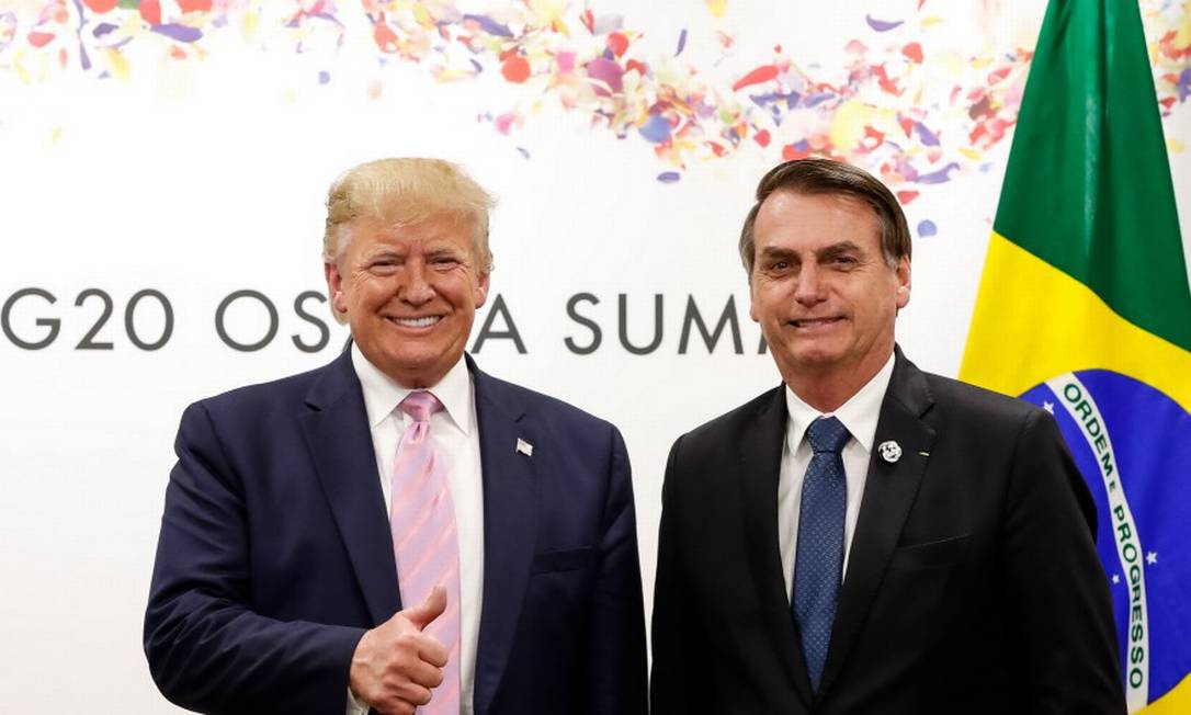 (Osaka - Japão, 28/06/2019) Presidente da República, Jair Bolsonaro, durante Reunião bilateral com o senhor Donald J. Trump, Presidente dos Estados Unidos da América.
Foto: Alan Santos / PR Foto: Agência O Globo
