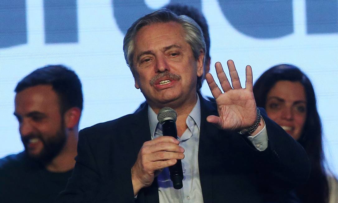 
O candidato à Presidência da Argentina Alberto Fernández
Foto:
Agustin Marcarian/REUTERS/11-08-2019
