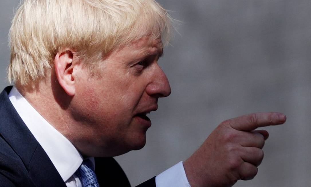 Boris Johnson pedirá para rainha suspender sessões do Parlamento até duas semanas antes do Brexit Foto: ADRIAN DENNIS / AFP / 24-07-2019