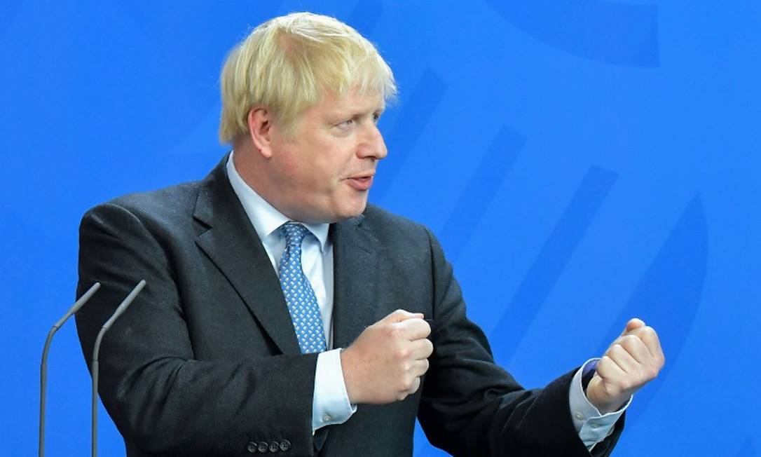 Primeiro-ministro Boris Johnson pediu suspensão do Parlamento britânico para barrar tentativas de impedir Brexit sem acordo Foto: TOBIAS SCHWARZ / AFP / 21-09-2019