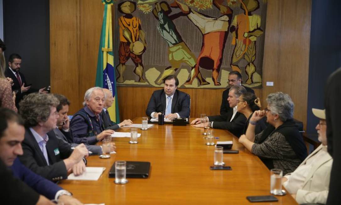 Presidente da Câmara, Rodrigo Maia recebe ex-ministros do Meio Ambiente Foto: J.Batista / Câmara dos Deputados