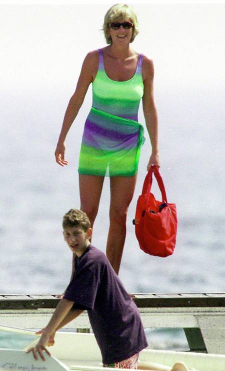 Diana em Saint-Tropez, no verão de 1997 Foto: Michel Dufour / WireImage