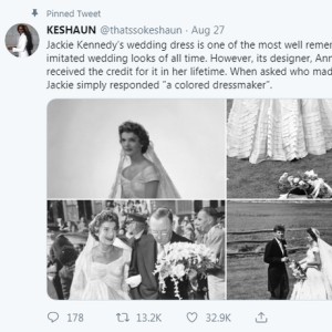 O vestido de noiva de Jacqueline Kennedy foi feito por uma estilista negra.  Por que ninguém fala sobre ela? - Jornal O Globo