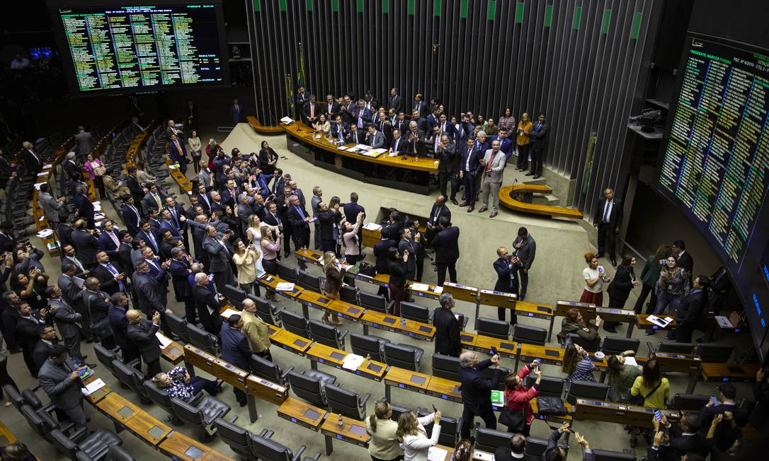 O plenário da Câmara dos Deputados, em Brasília Foto: Daniel Marenco / Agência O Globo