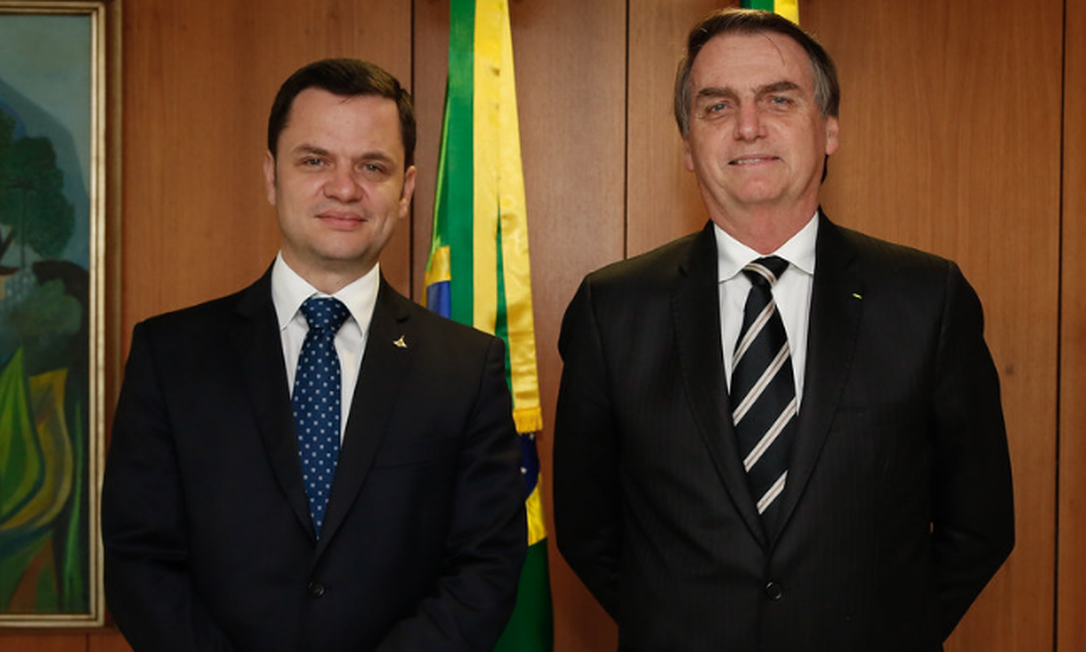 O secretário de segurança do DF, Anderson Torres, e o presidente Jair Bolsonaro Foto: Carolina Antunes / PR