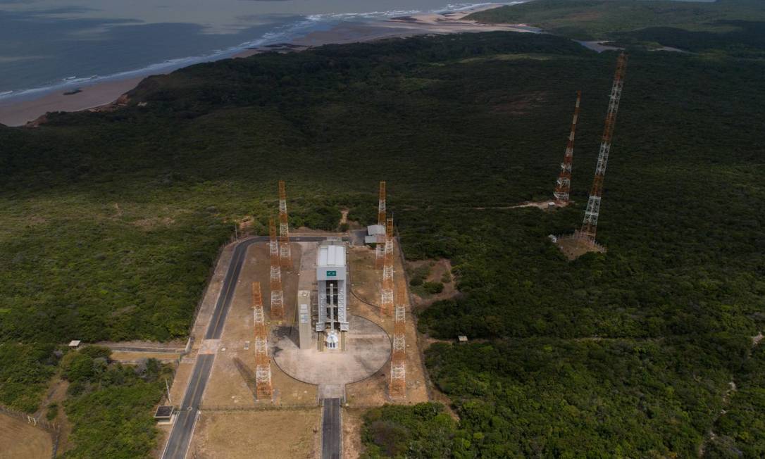 Foto aérea da Base de Alcântara, no Maranhão Foto: Daniel Marenco / Agência O Globo / 14-09-2018