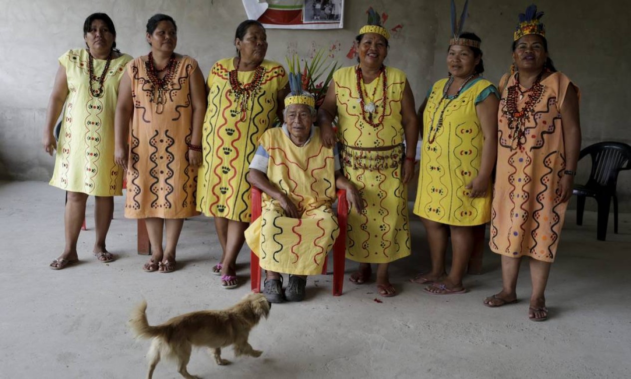 Aldeia indígena Arazaire, no Peru.Comunidade indígena liderada por mulheres Foto: Domingos Peixoto / Agência O Globo