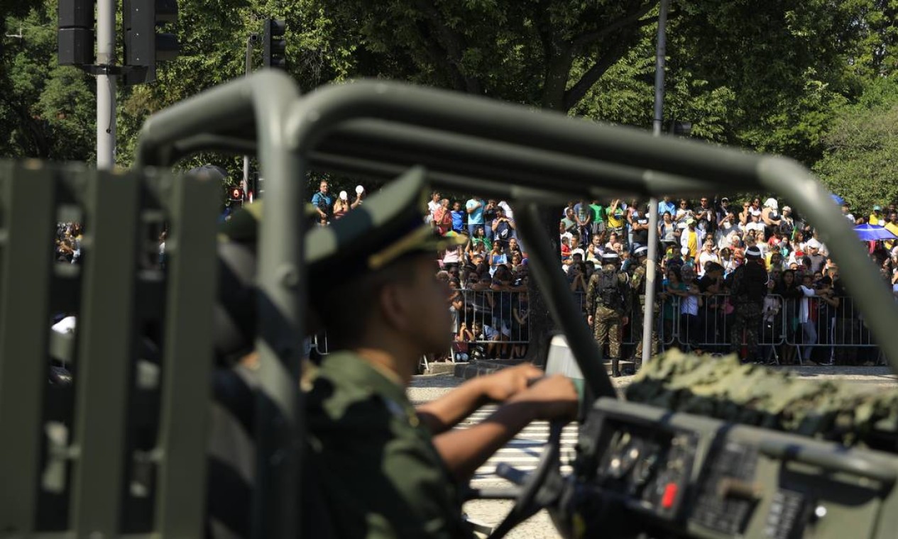 Desfile militar de Sete de Setembro, Dia da Independência do Brasil Foto: Brenno Carvalho / Agência O Globo