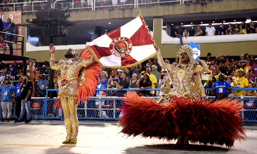Desfile da Estácio de Sá, campeã da Série A no carnaval de 2019 Foto: Arquivo / 02/03/2019 / Diego Mendes / Agência O Globo