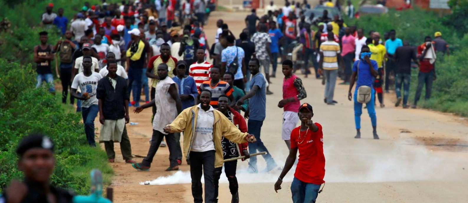 Protesters walk towards the police during a protest in Abuja, Nigeria September 4, 2019. REUTERS/Afolabi Sotunde Foto: AFOLABI SOTUNDE / REUTERS
