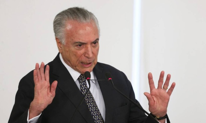 O ex-presidente Michel Temer Foto: Givaldo Barbosa / Agência O Globo