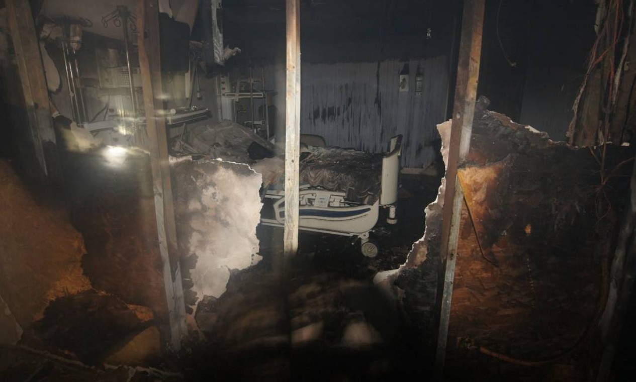 O incêndio no Hospital Badim, ocorrido na noite de quinta-feira (12), causou a morte de 11 pessoas Foto: Fotos cedidas pela TV Globo