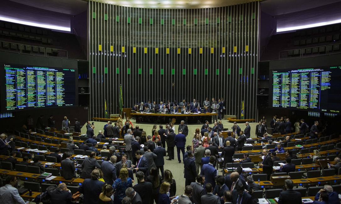 Plenário da Câmara irá analisar o pacote anticrime após passar pelo grupo de trabalho Foto: Daniel Marenco / Agência O Globo