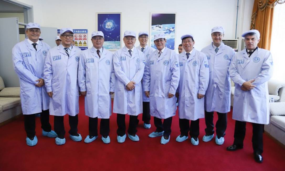 Vice-Presidente da República, Hamilton Mourão, durante visita à Academia Chinesa de Tecnologia Espacial Foto: ADNILTON FARIAS / Agência O Globo / 21-05-2019