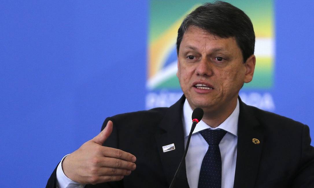 Tarcísio Freitas, ministro da Infraestrutura. Foto: Jorge William / Agência O Globo