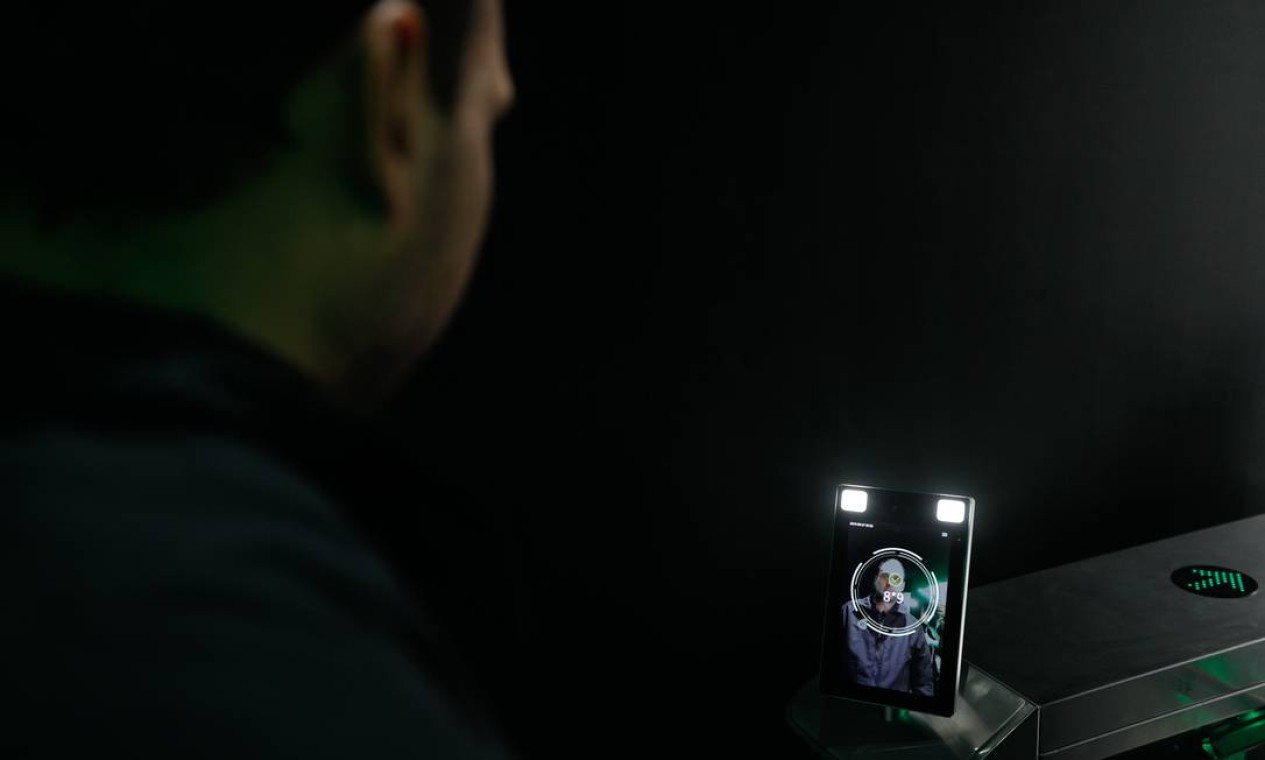 No estande da OI, haverá um sistema de reconhecimento facial. Solução será usada para funcionários que estão trabalhando Foto: Agência O Globo