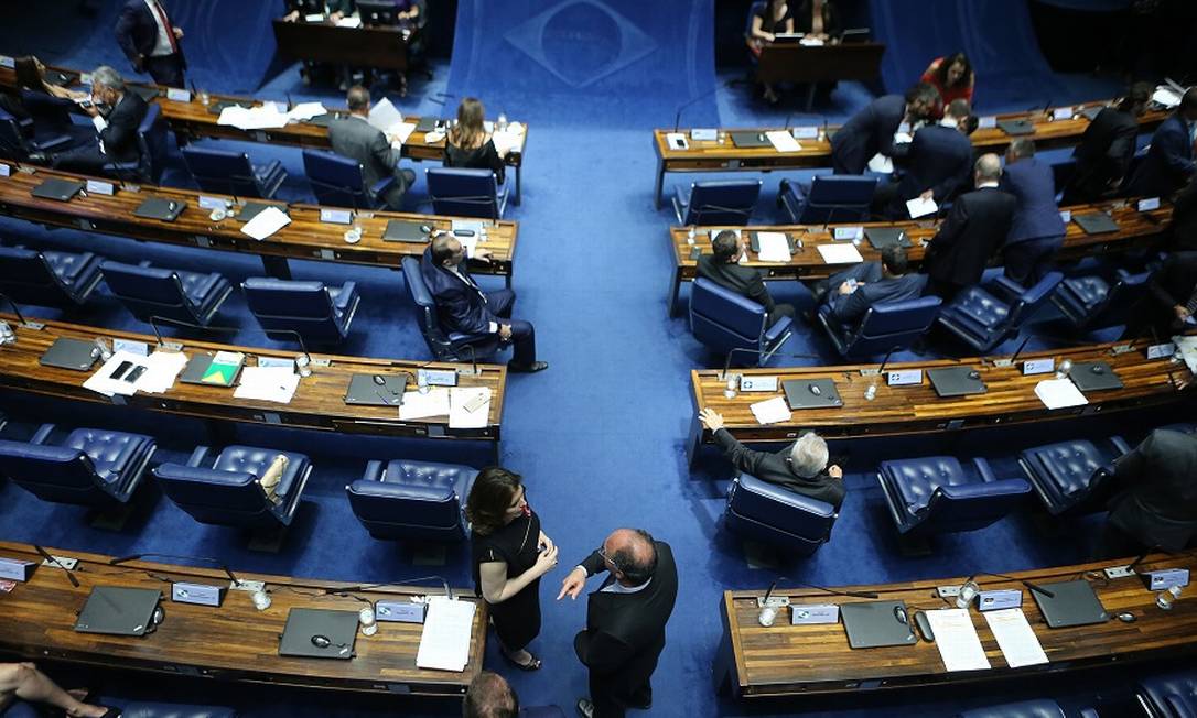 Plenário do Senado: segundo turno só depois do dia 20. Foto: Jorge William / Agência O Globo