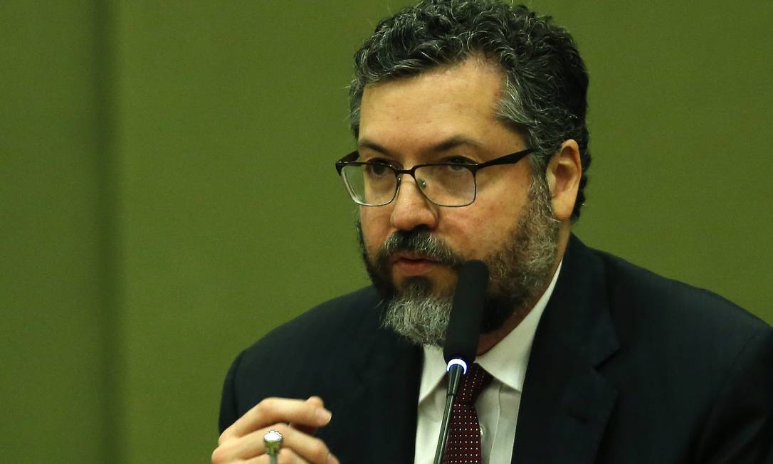 Ernesto Araújo, ministro das Relações Exteriores Foto: Jorge William / Agência O Globo