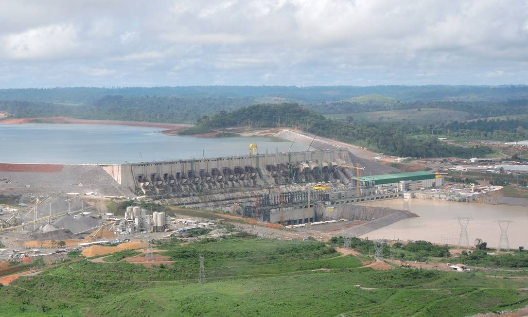 Vista aérea da usina de Belo Monte, no Pará: país vive uma das maiores secas nas regiões das principais hidrelétricas nos últimos 90 anos Foto: Divulgação/29-1-2016