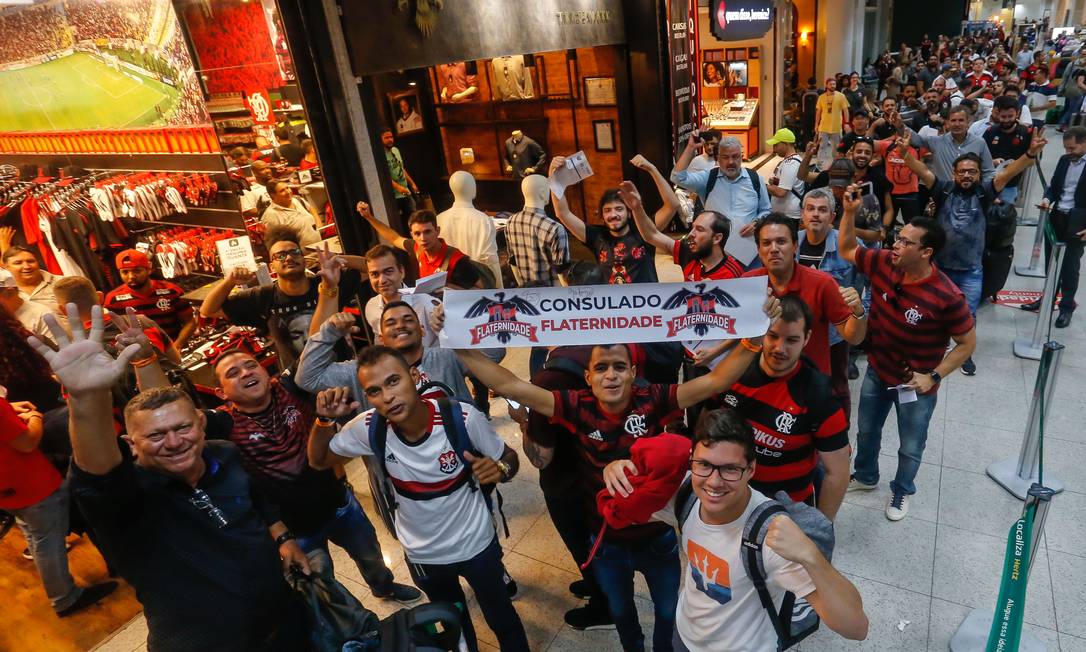 Torcida do Flamengo está confiante para semifinal da Libertadores Foto: Marcelo Regua / Agência O Globo