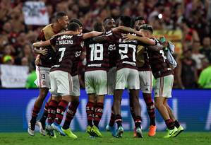 Flamengo vai fazer clássico contra o Vasco dez dias antes da final da Libertadores Foto: MAURO PIMENTEL / AFP