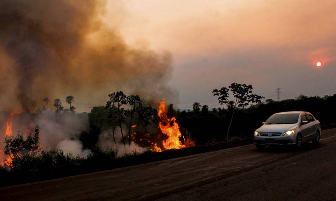 Incêndio generalizado atual é considerado atípico para esta época do ano, que costuma ter maior volume de chuvas Foto: Chico Ribeiro / Governo do Estado do MS