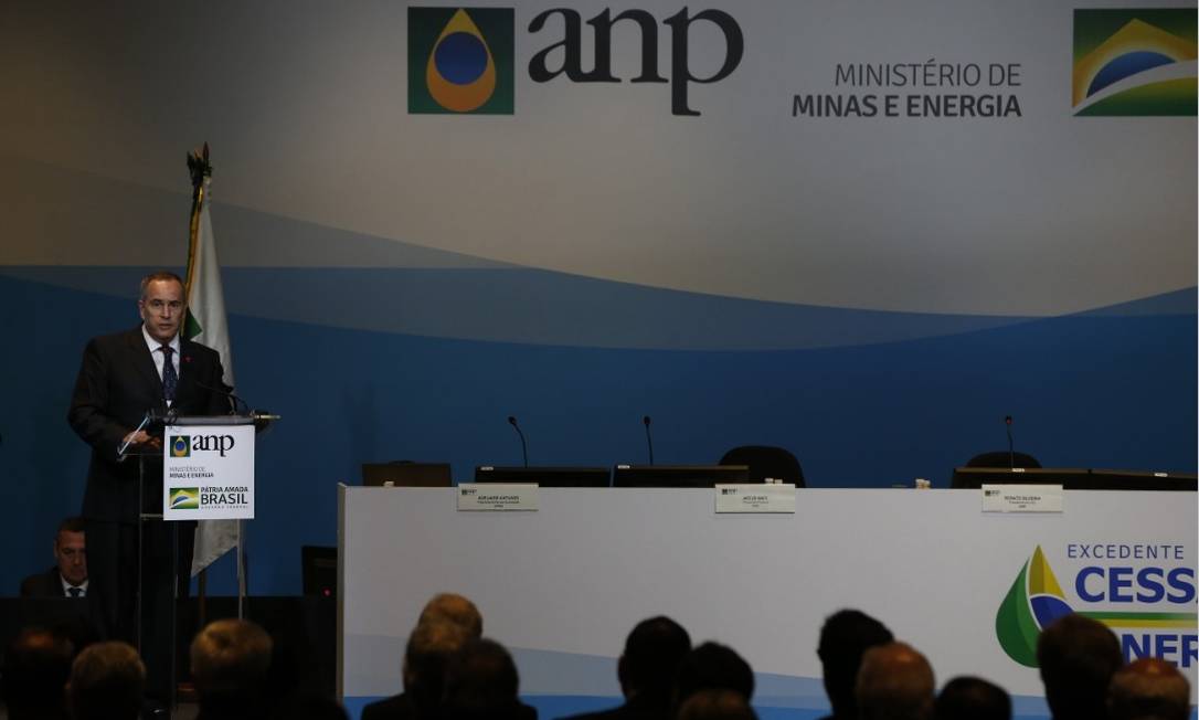 O presidente da ANP, Décio Odone, na abertura do megaleilão de petróleo Foto: Pablo Jacob - Agência O Globo