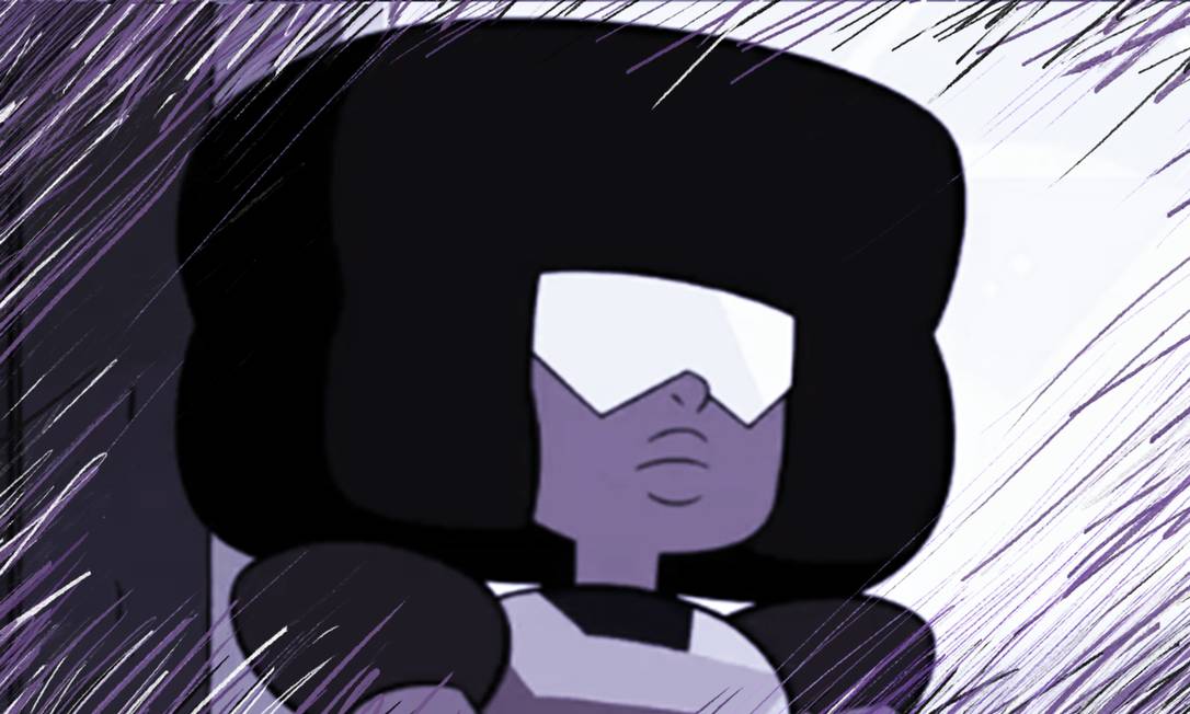Na animação "Steven Universe", a personagem Garnet é formada por suas duas metades, Rubi e Safira, que se uniram graças ao amor nutrido uma pela outra Foto: Divulgaçao