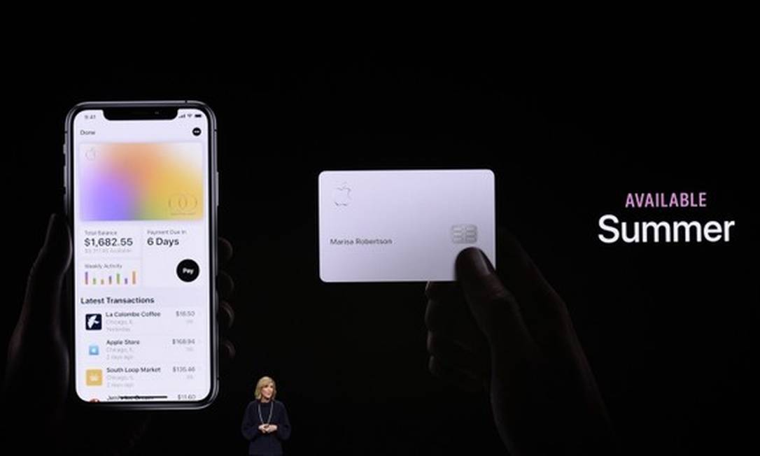 O Apple Card é uma parceria entre a Apple, que fornece a tecnologia, e o Goldman Sachs, responsável pelas decisões de crédito Foto: AFP