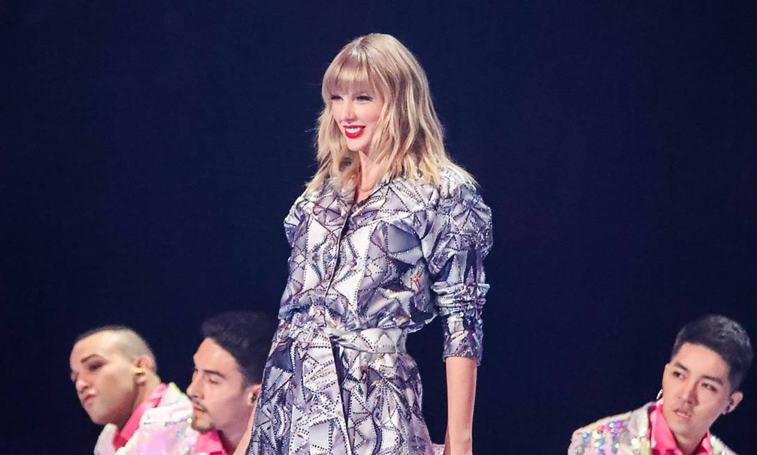 A cantora americana Taylor Swift: garota-propaganda do Dia dos Solteiros. Foto: STR / AFP