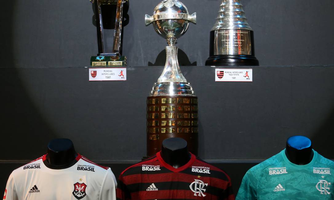 Taça da Libertadores da América que o Flamengo ganhou em 1981 - Foto Guilherme Pinto / Agência O Globo Foto: Guilherme Pinto / Agência O Globo