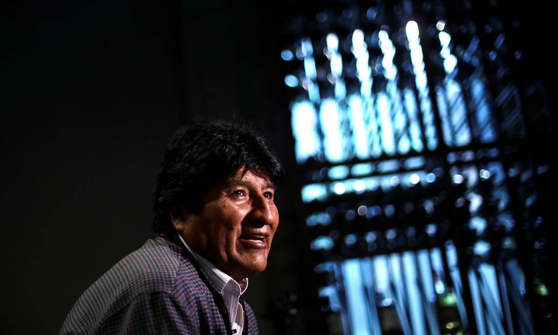 Ex-presidente boliviano Evo Morales em entrevista na Cidade do México Foto: EDGARD GARRIDO / REUTERS