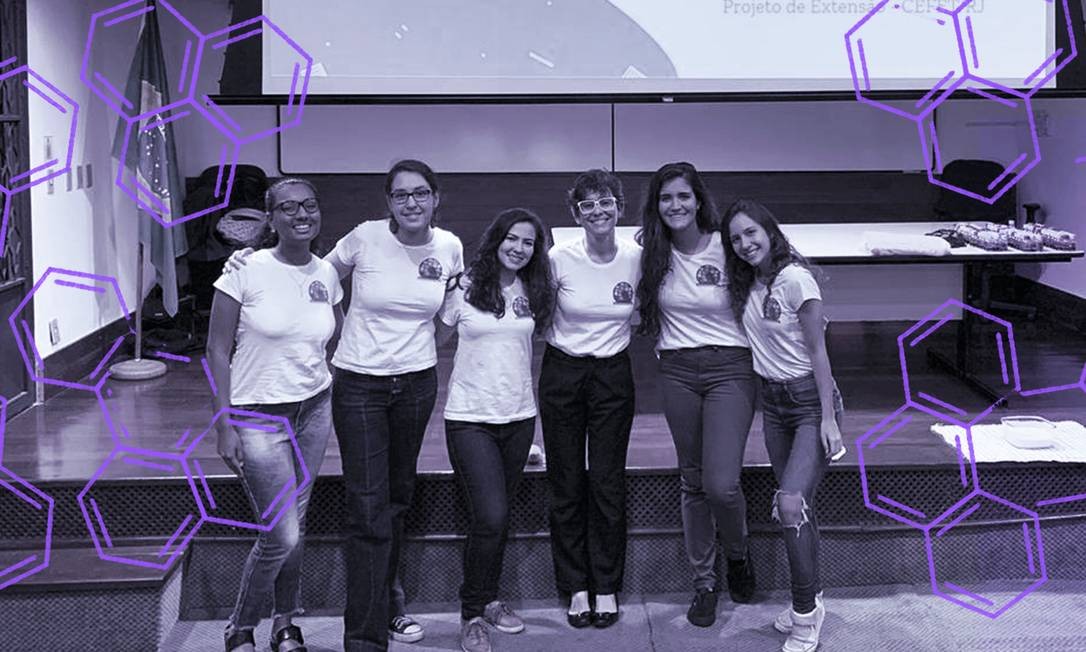 Participantes do projeto Meninas! Vamos fazer Ciência!, do Cefet Rio Foto: Divulgação
