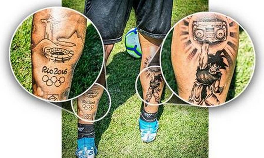 Gabigol veja em detalhes as tatuagens do atacante do