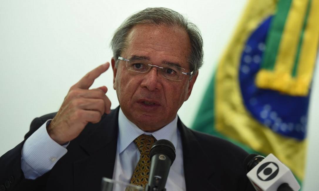 O ministro da Economia, Paulo Guedes. Foto: OLIVIER DOULIERY / AFP