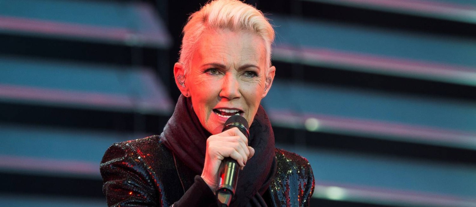 Marie Fredriksson, do Roxette,canta durante um show em Kalmar, na Suécia Foto: TT NEWS AGENCY / via REUTERS