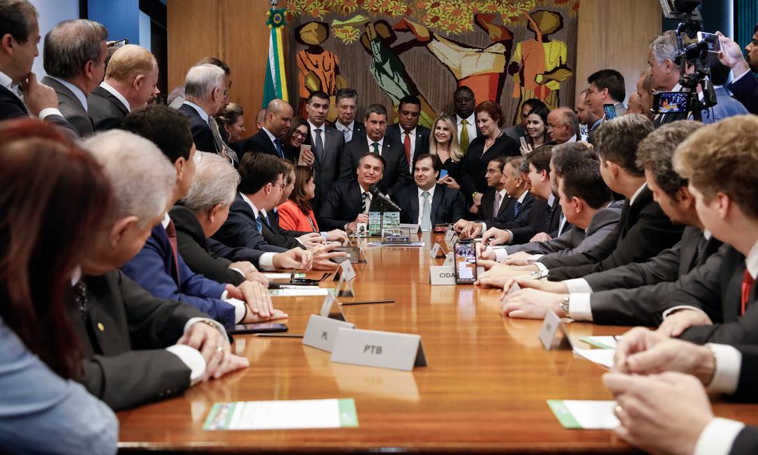 Bolsonaro é recebido na Câmara. Legislativo terá mais poder na execução de emendas 04/06/2019 Foto: Carolina Antunes / divulgação