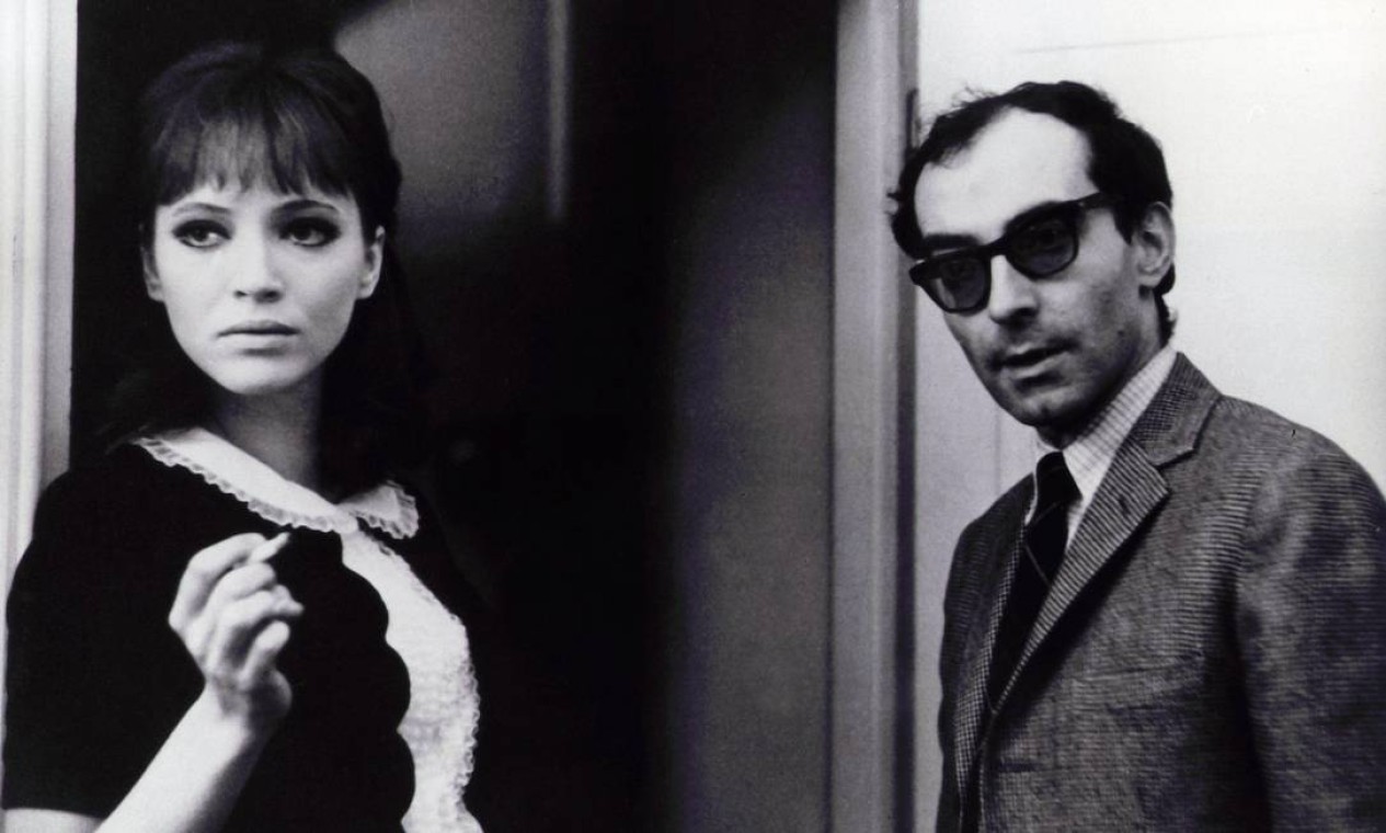 Anna Karina e Jean-Luc Godard no set de Alphaville (1965) Foto: Kobal / The Picture Desk