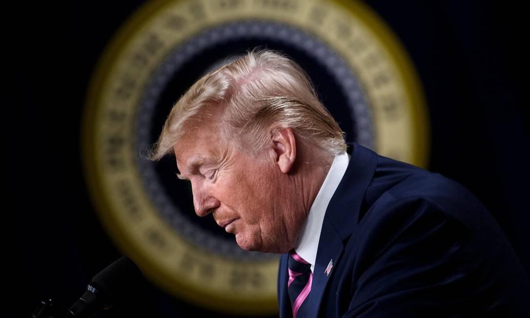 Donald Trump, possivelmente, se tornará o terceiro presidente da História dos EUA a enfrentar um processo de impeachment Foto: BRENDAN SMIALOWSKI / AFP