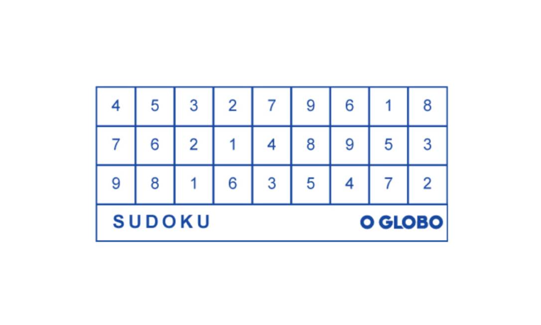 Sudoku online O Globo