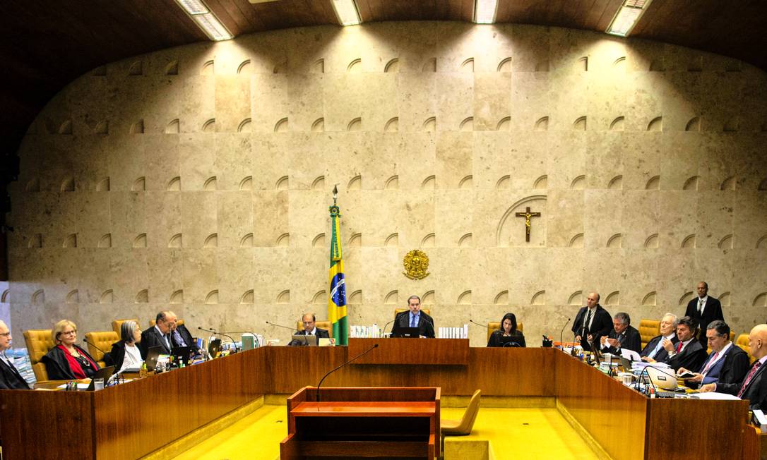 Sessão do Supremo Tribunal Federal (STF) em outubro de 2019 Foto: Daniel Marenco / Agência O Globo