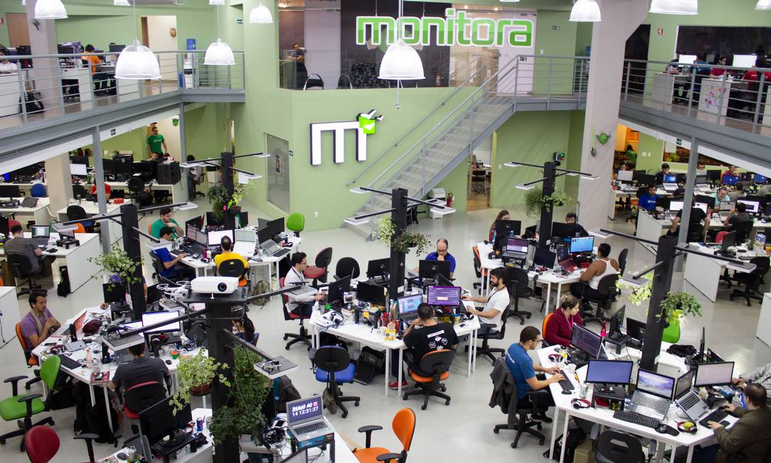 O escritório da Monitora, fábrica de software: a previsão é de contratação de mais 60 pessoas durante o decorrer deste ano Foto: Divulgação