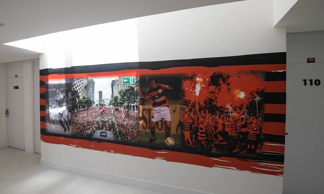 Ninho do Urubu ganha personalização Foto: Alexandre Vidal/Flamengo