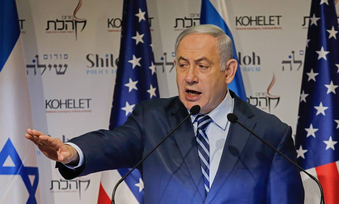 O primeiro-ministro de Israel, Benjamin Netanyahu, advertiu o Irã sobre possíveis ataques contra o país Foto: MENAHEM KAHANA / AFP