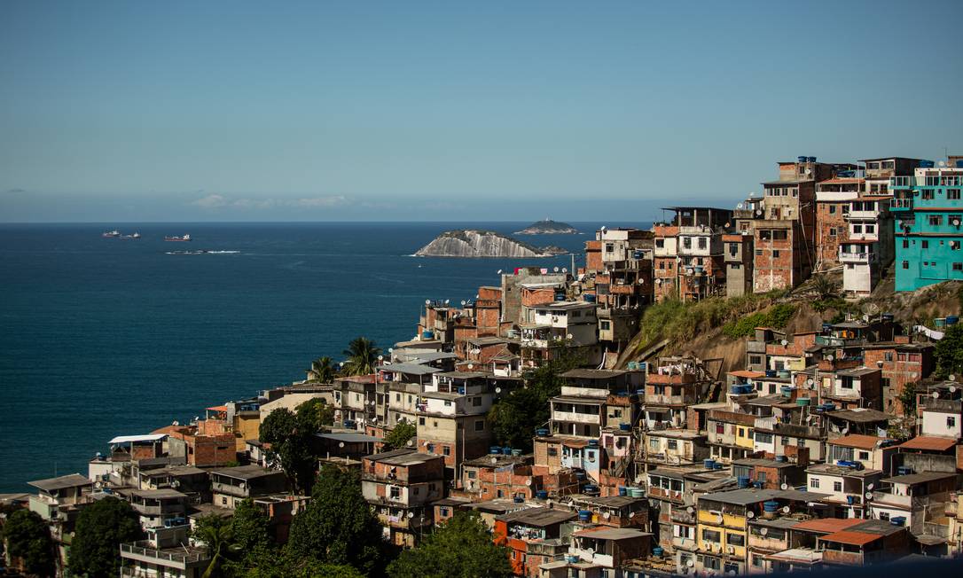 O Vidigal sé uma favela que atrai turistas pela bela vista do mar 07/06/2019 Foto: Brenno Carvalho / Agência O Globo