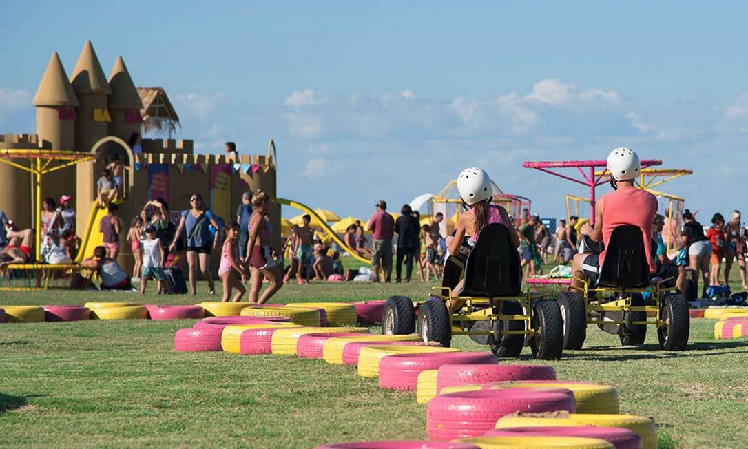 Uma das atividades especiais do projeto Buenos Aires Playa 2020, no Parque de los Niños Foto: Divulgação