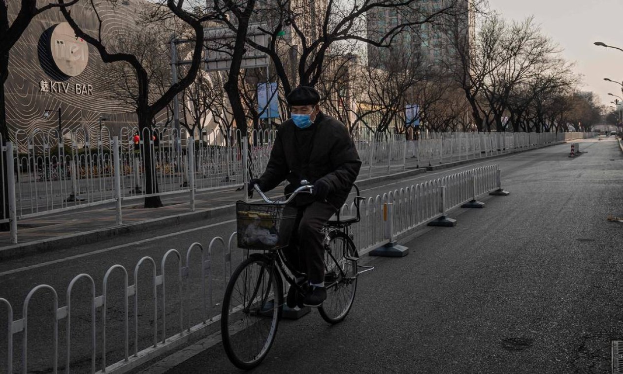 Feriadão. Governo chinês estendeu recesso por conta do Ano Novo Lunar, para desestimular a circulação e aglomeração de pessoas Foto: Nicolas Asfouri / AFP