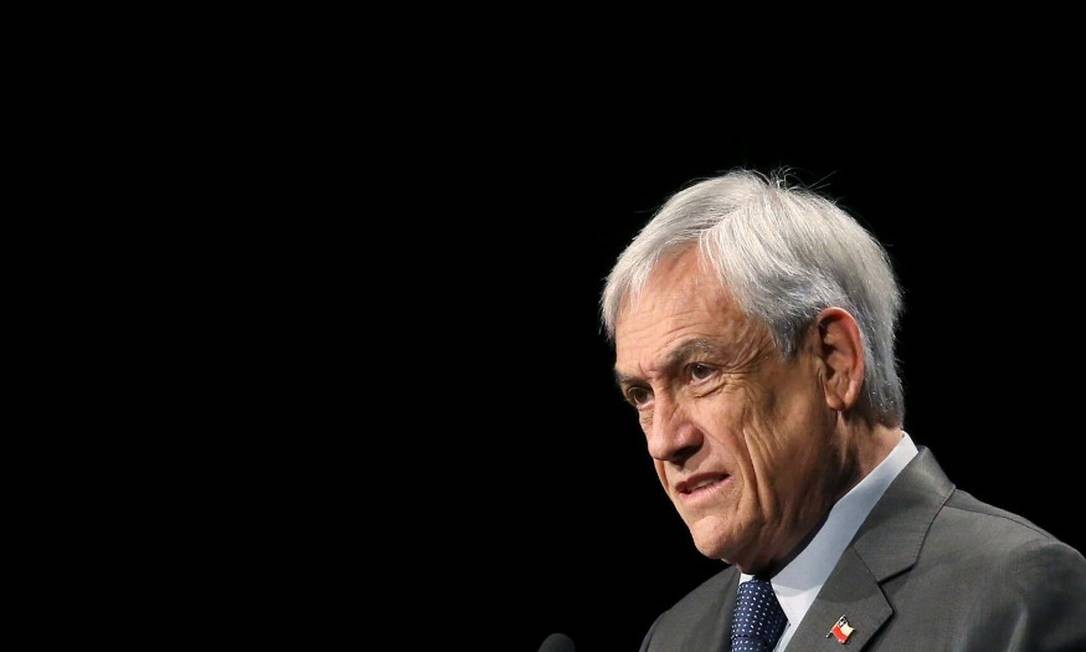 Presidente do Chile, Sebástian Piñera, durante evento em Santiago Foto: EDGARD GARRIDO / REUTERS / 29-01-2019