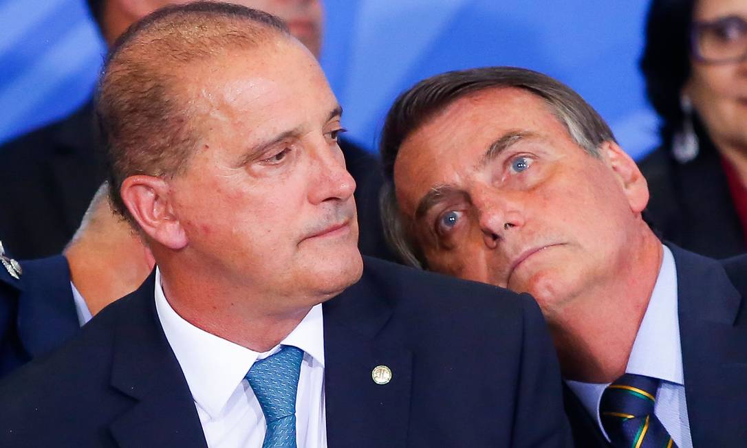 Jair Bolsonaro e Onyx Lorenzoni Foto: SERGIO LIMA / AFP